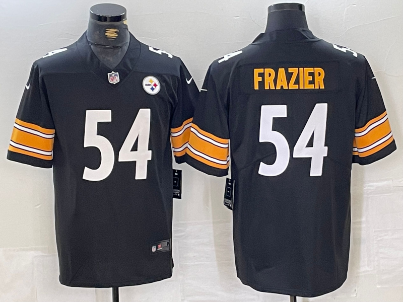 Men's Pittsburgh Steelers Zach Frazier #54 Black Jersey